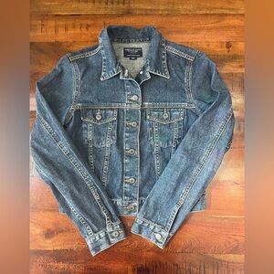 American Eagle Outfitters Denim Jean Jacket Women’s Small Blue 100% Cotton